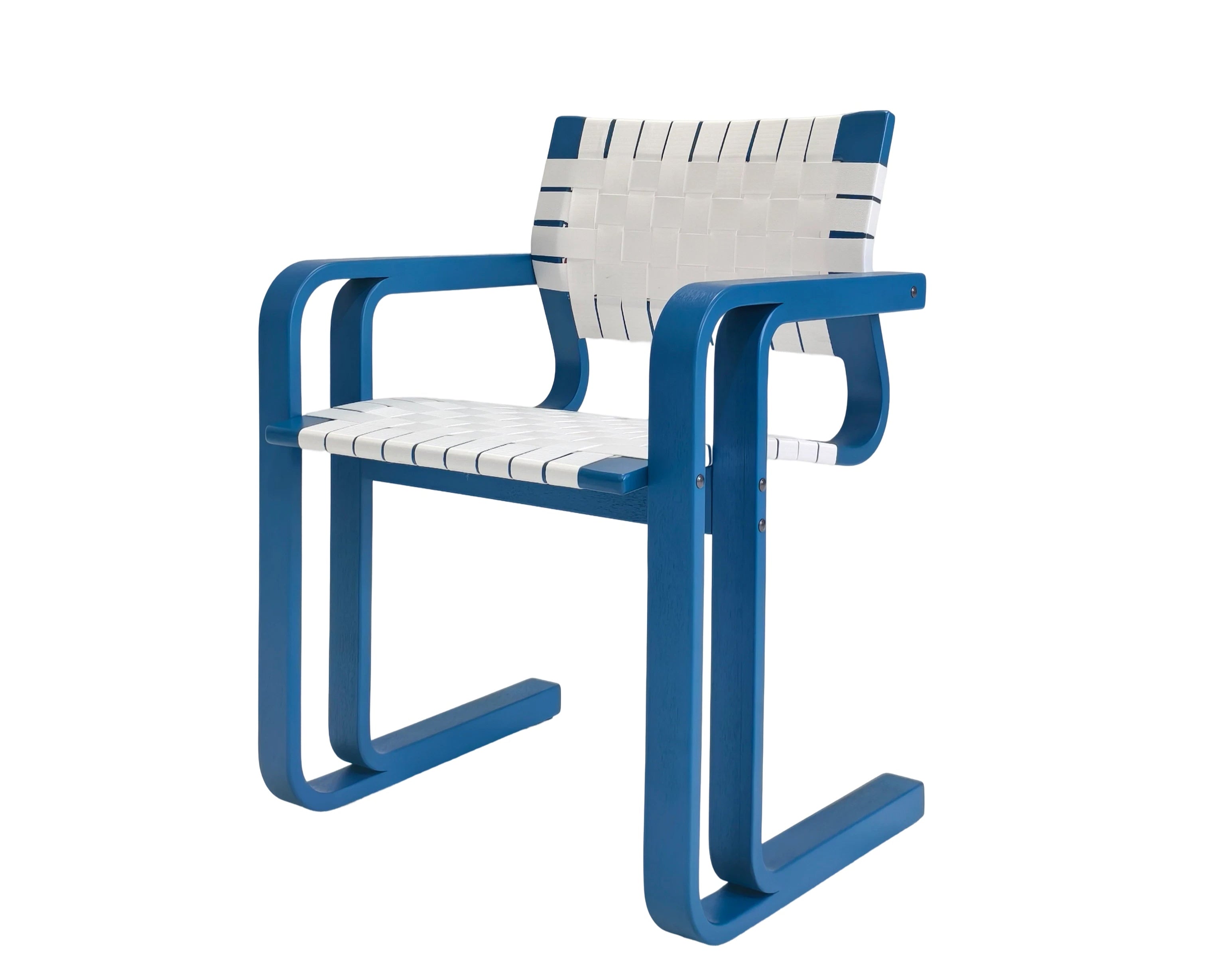 Klein Blue Oak Frame Chair - Eye-Catching, Multi-Scenario Fit
