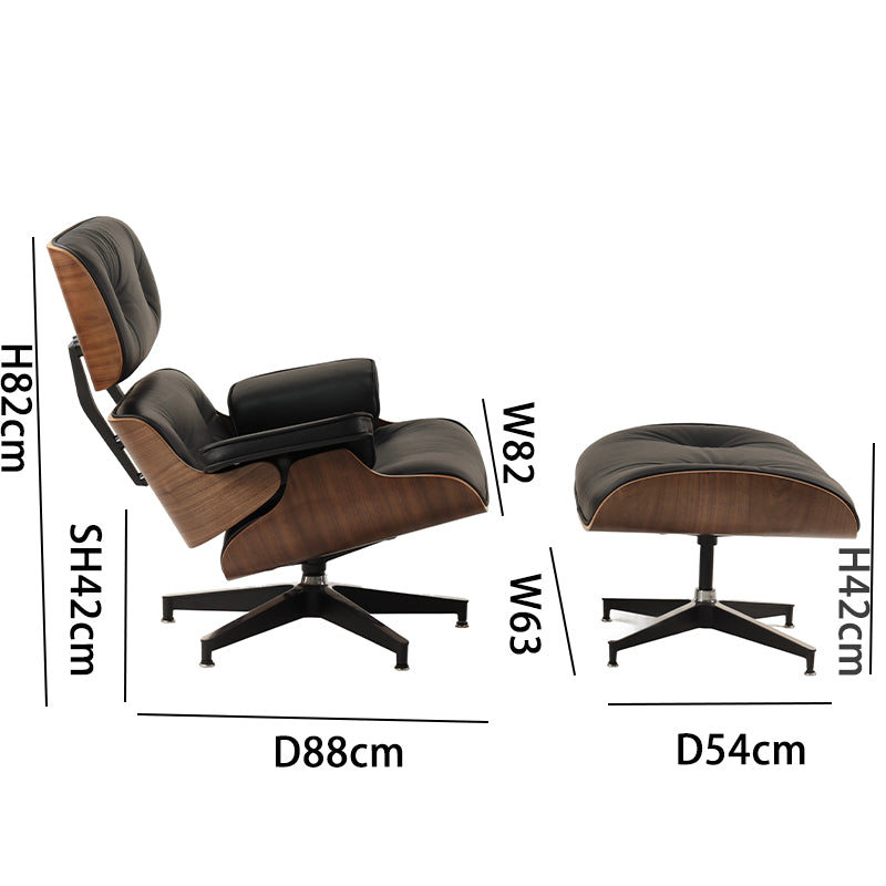  Lounge Chair: Extra-wide seat, dimensions as specified