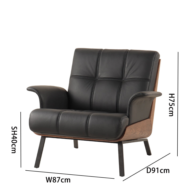 Accent Chair - Dimensions: H75cm, Seat H40cm, W87cm