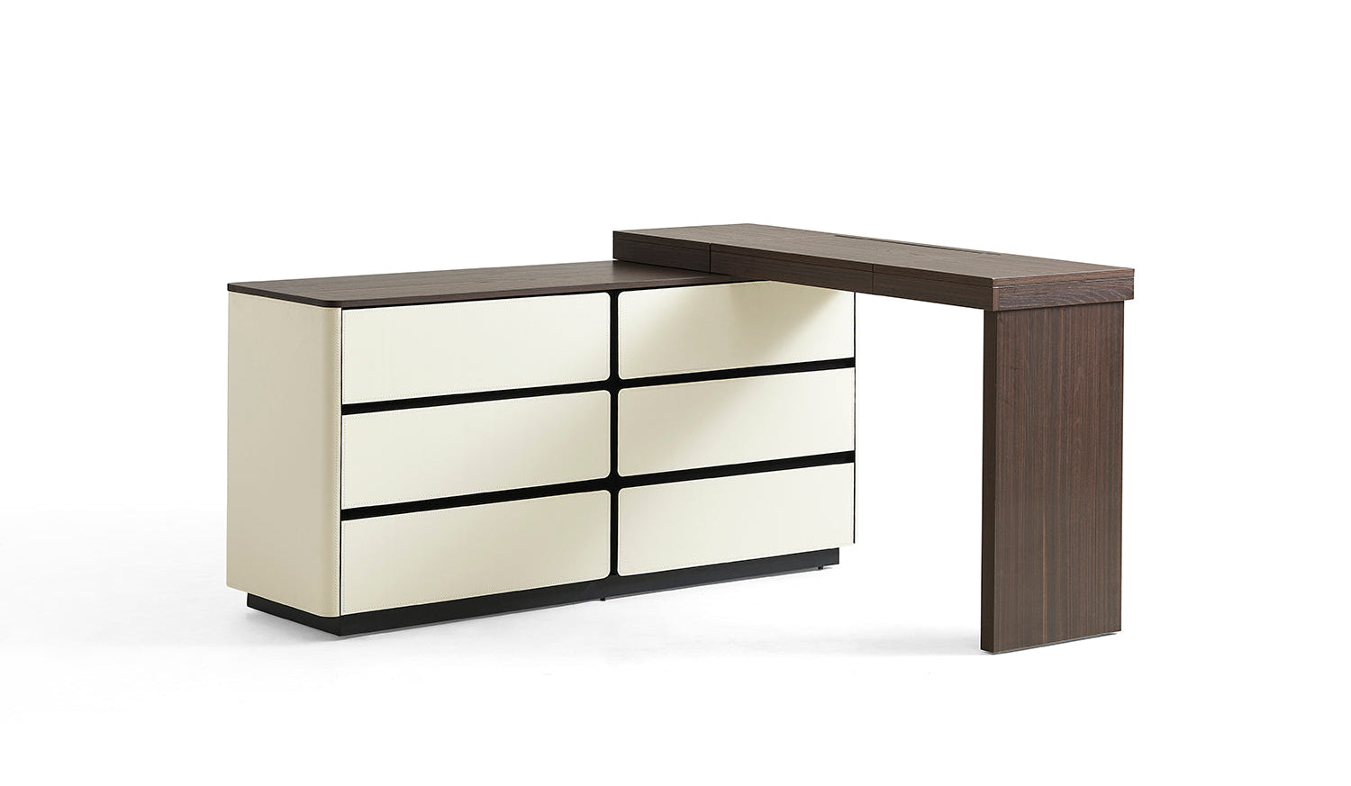 Modern dressing table, L-shape placement