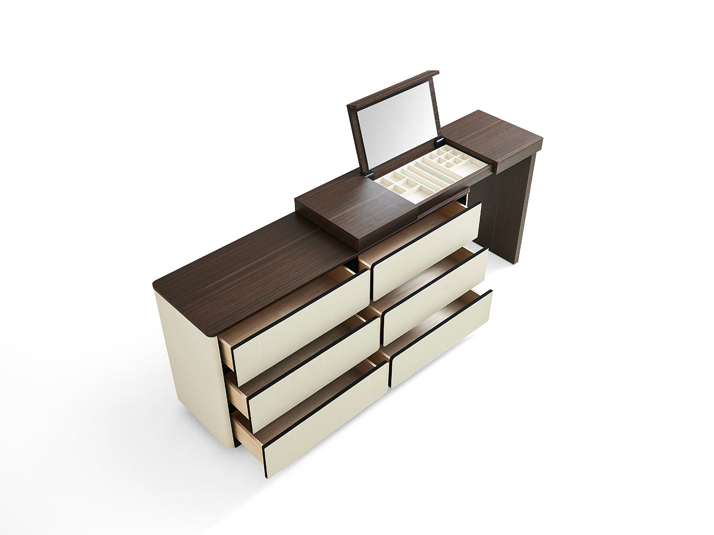 Modern dressing table, spacious storage, practical, luxurious & durable