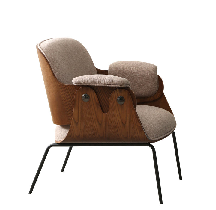 Leisure Armchair - Features snail-inspired curved side appearance