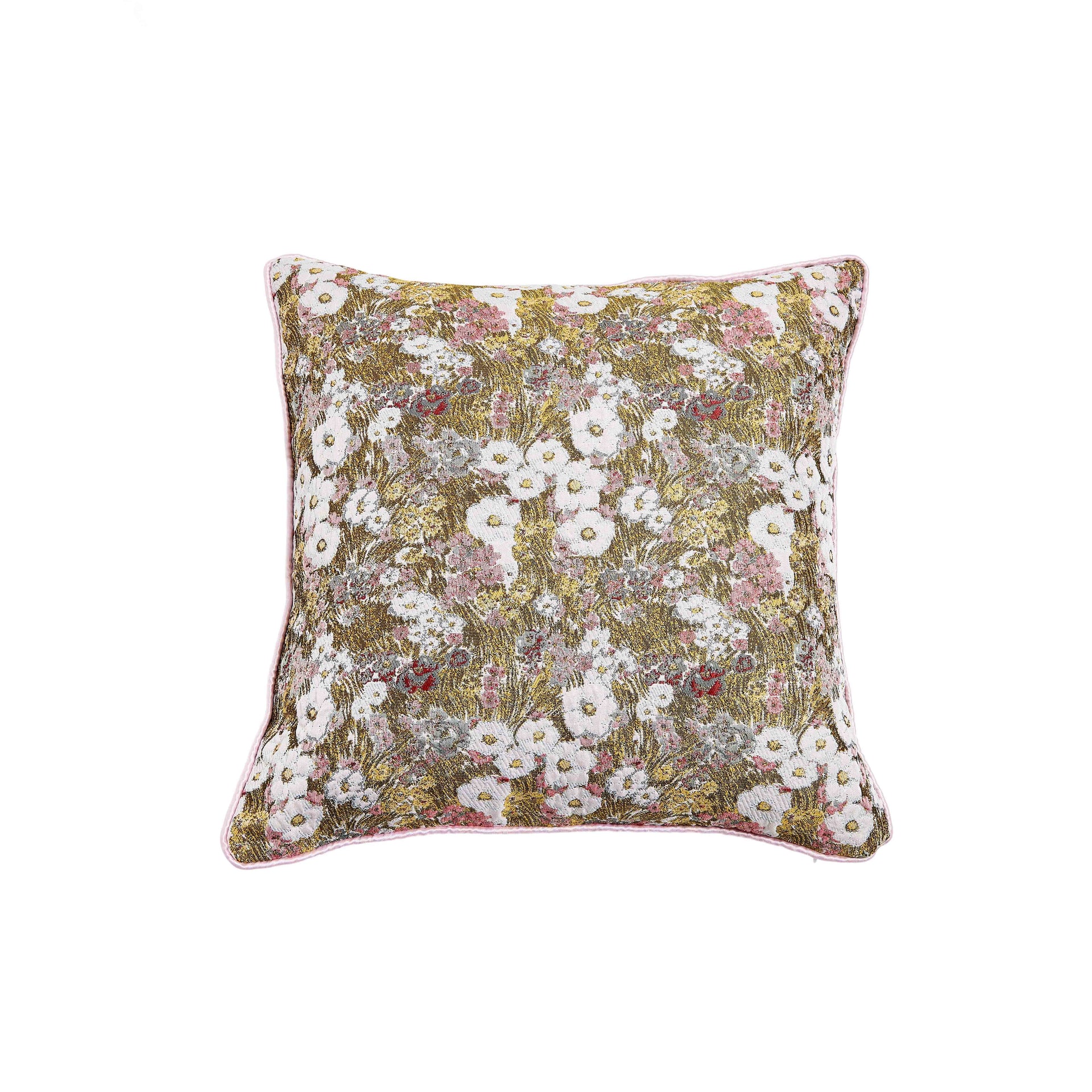 Square Midsummer Garden Floral Cushion