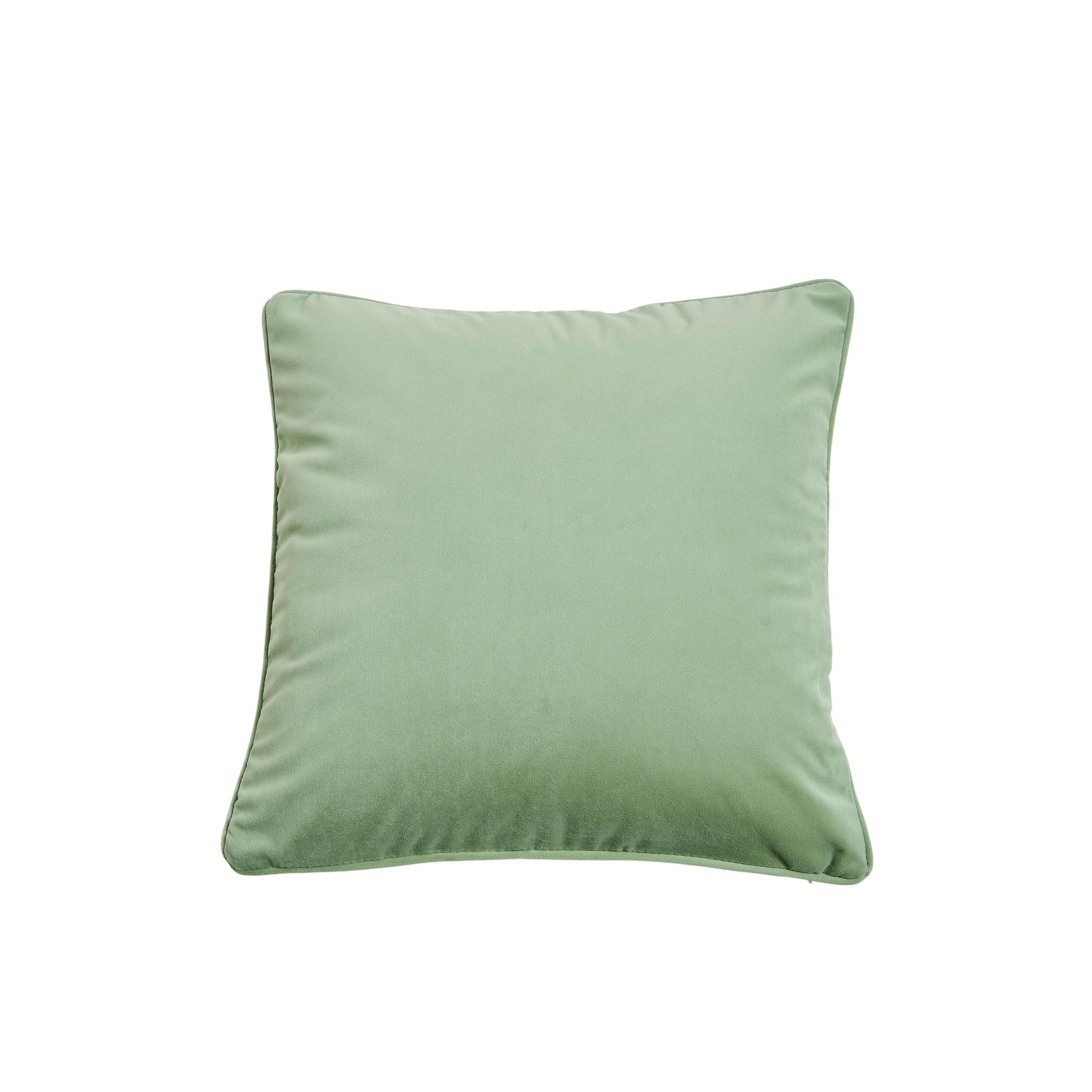 Turquoise Velvet Square Decorative Pillow