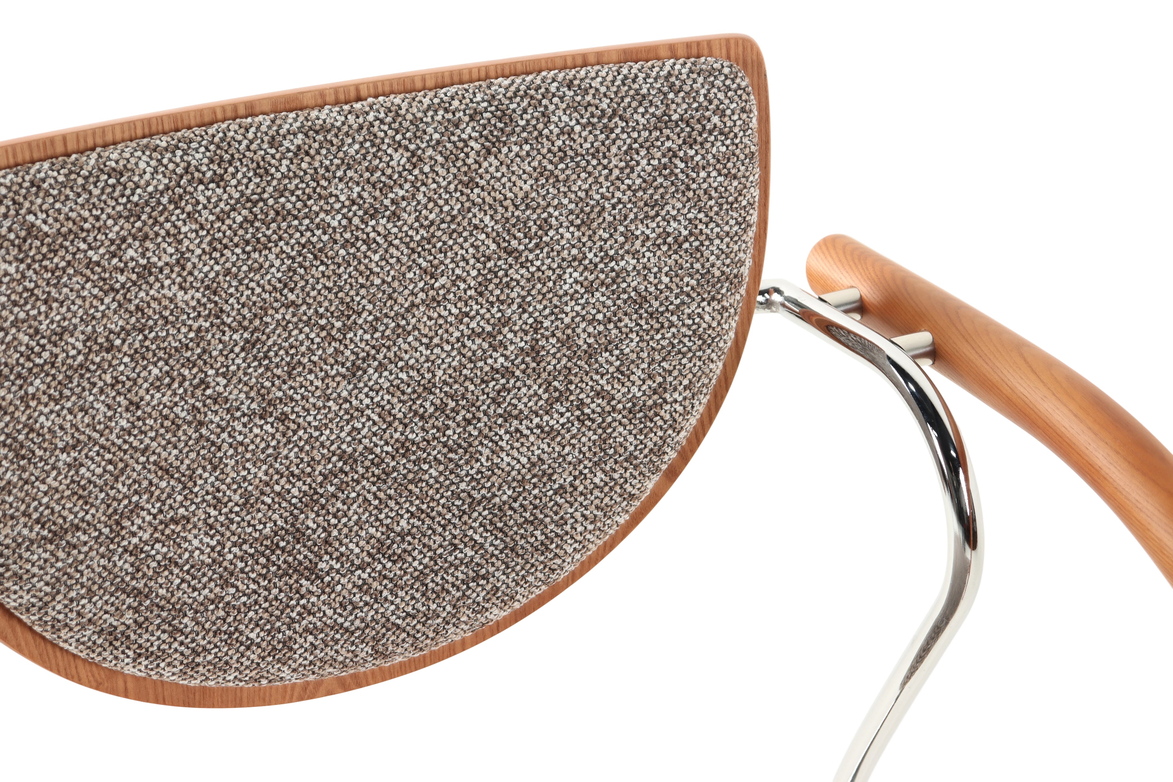 Thick Textured Fabric Armchair - Exquisite Details Everywhere