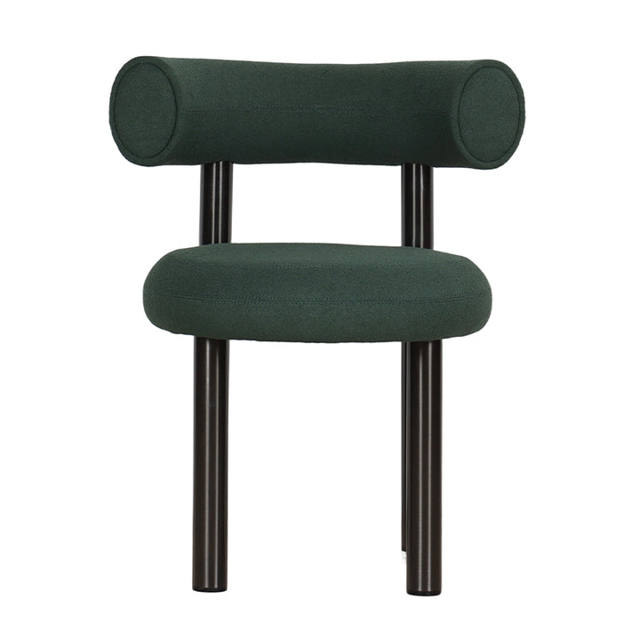Modern Stainless Steel Chair Legs of Indigo Gray Blue Dining Chair