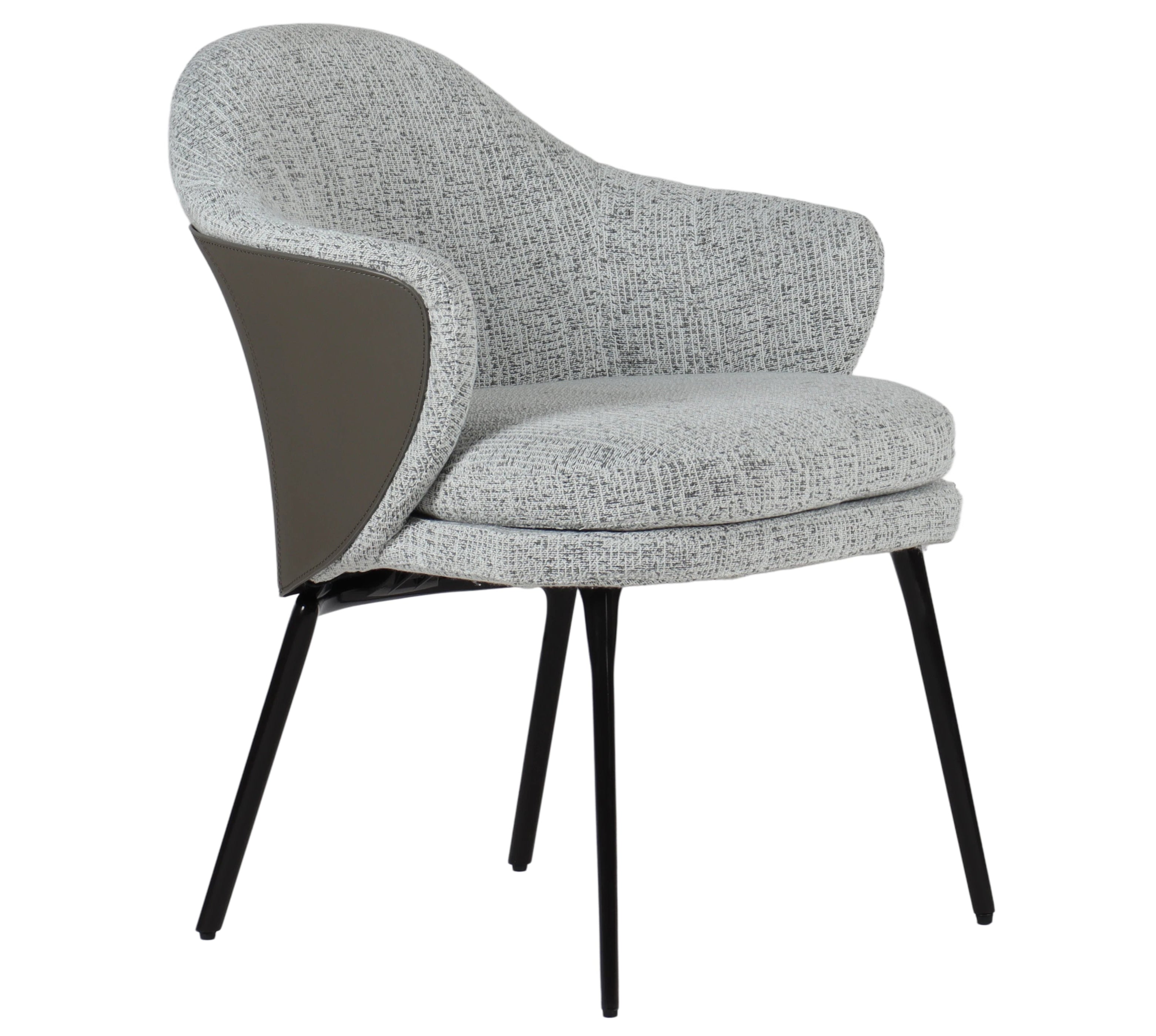 Italian Minimalist Cotton-Linen Armchair: Shape-Retaining Molded Foam
