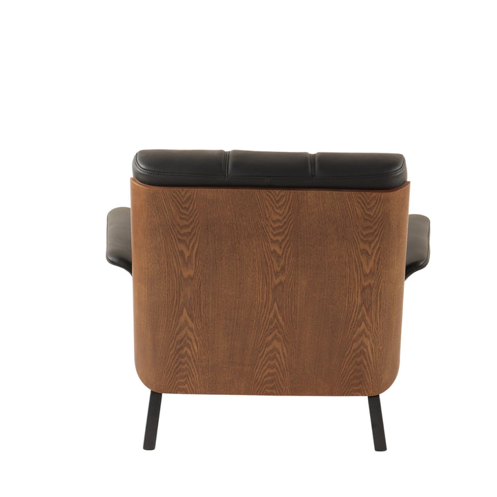 Accent Chair - Outer frame: curved multi-layer wood