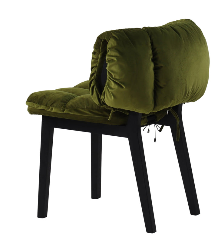 Velvet Ash Chair - Fully Removable Cushion for Easy Color Updates