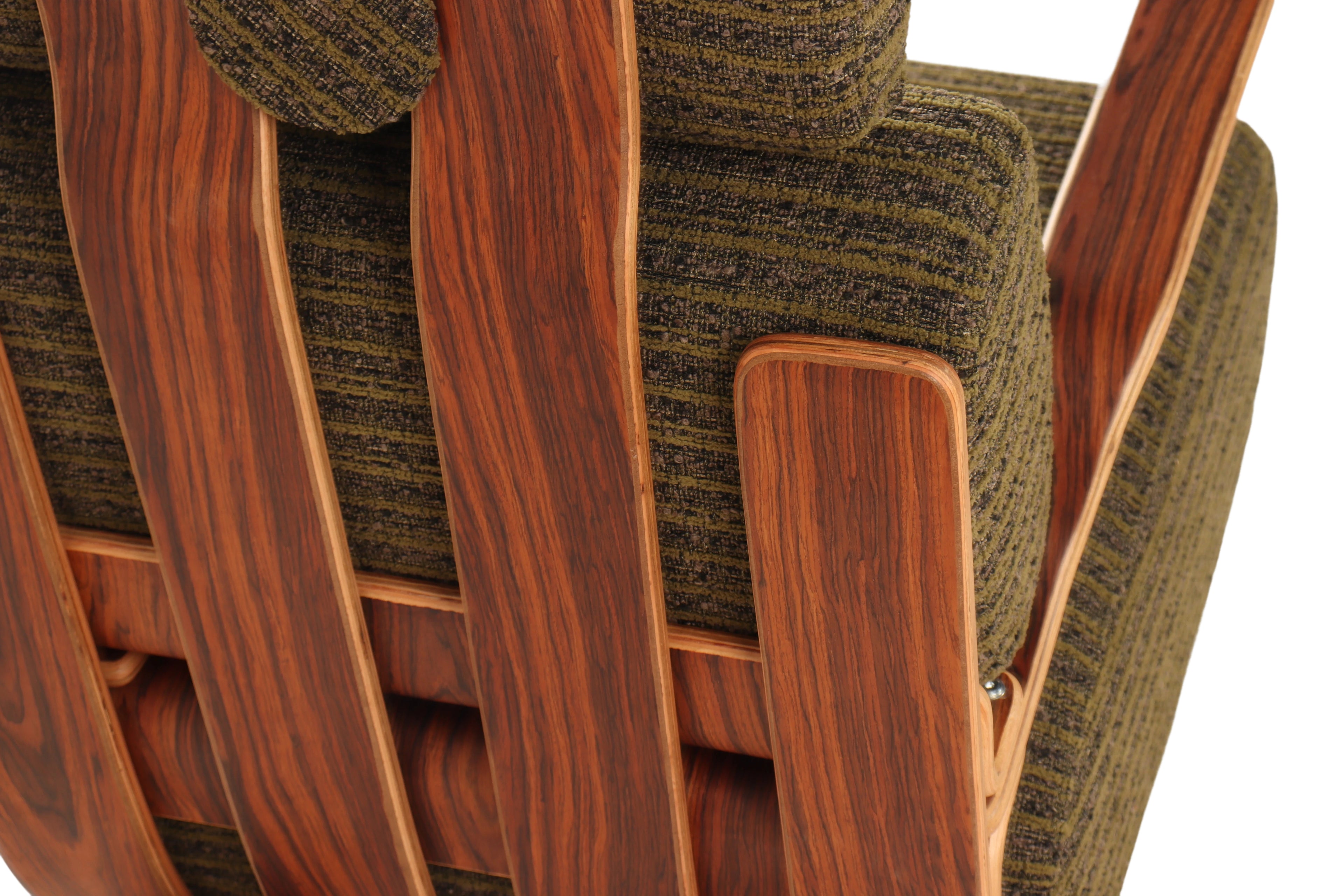 Ergonomic Rocking Chair - Solid Oak Frame
