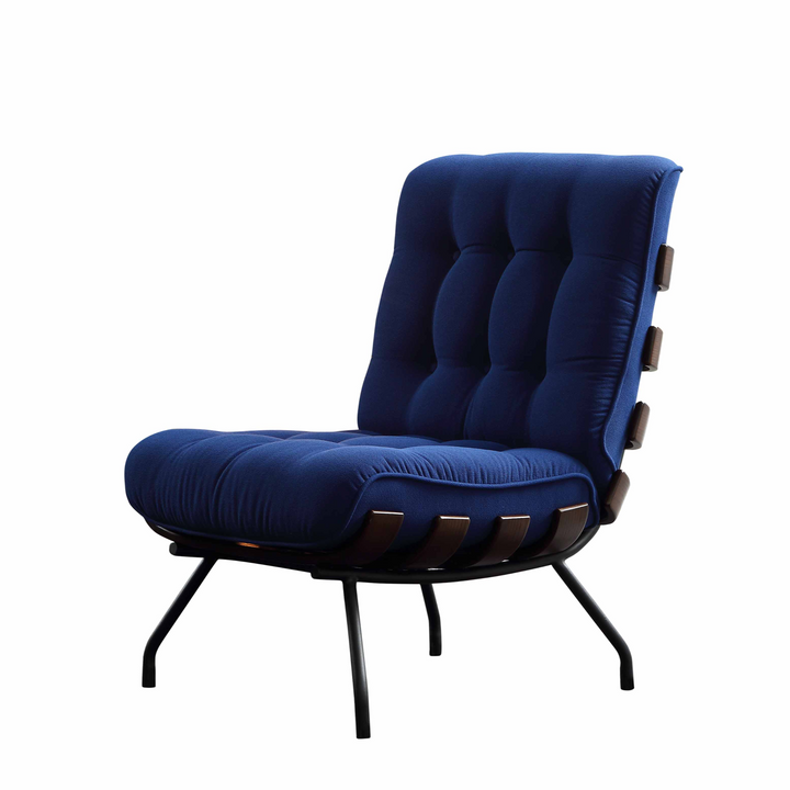 Armless Accent Chair, Klein Blue Lounge Chair
