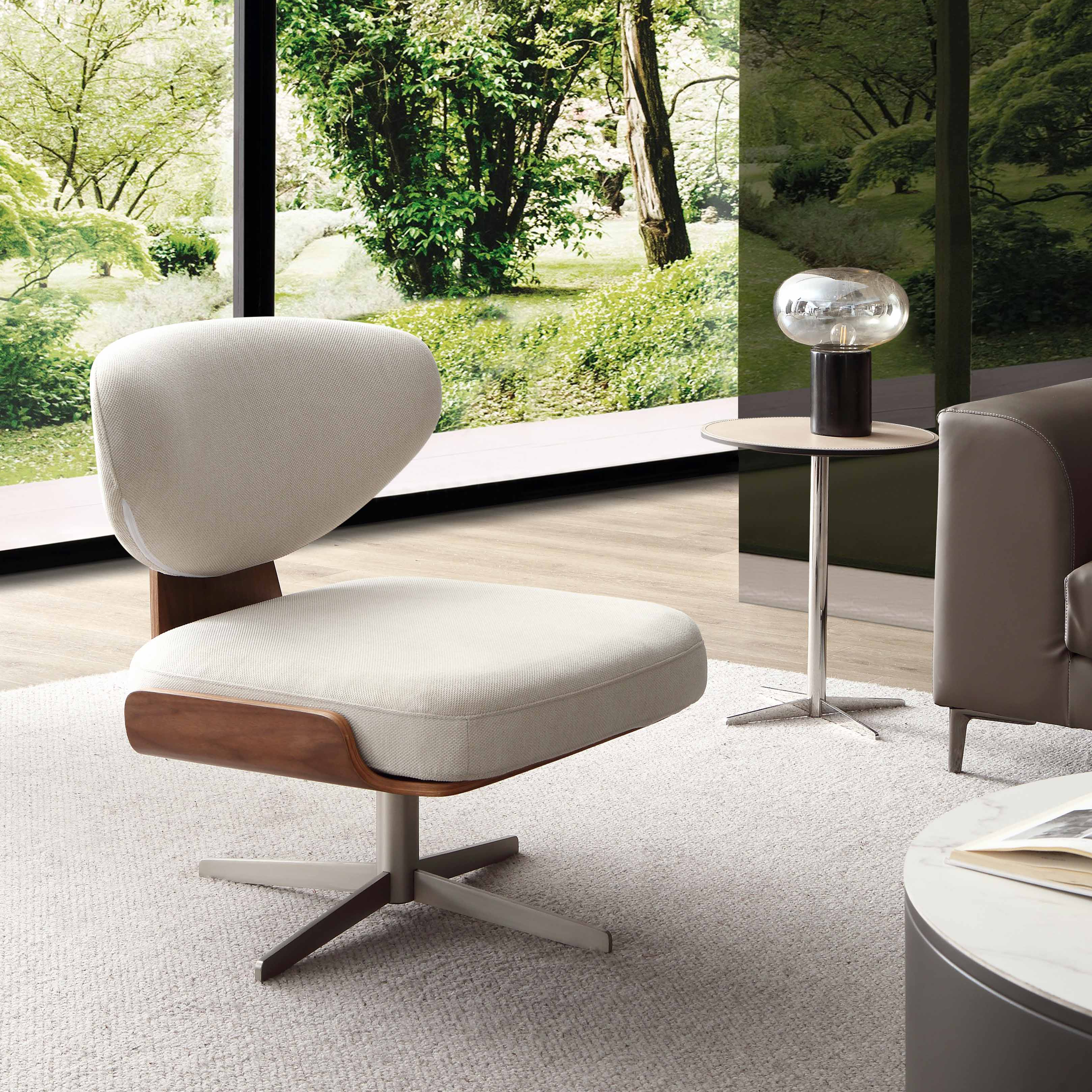 Height Adjustable Linen Office Chair: For office meeting & negotiation areas