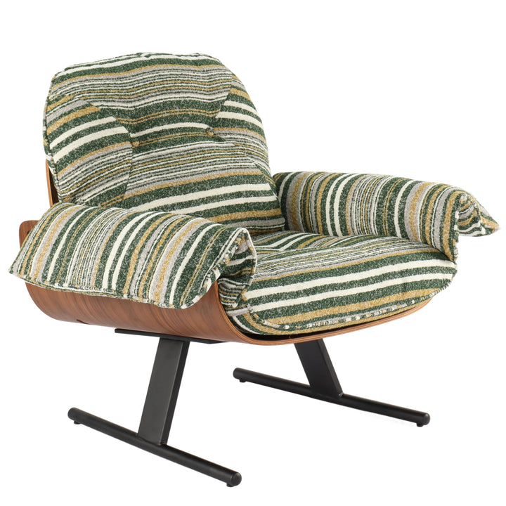 Spring Bloom Striped Lounge Chair - Fun, stylish accent chair with great comfort