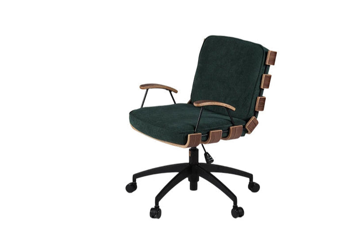 Modern velvet swivel office chair for any workspace
