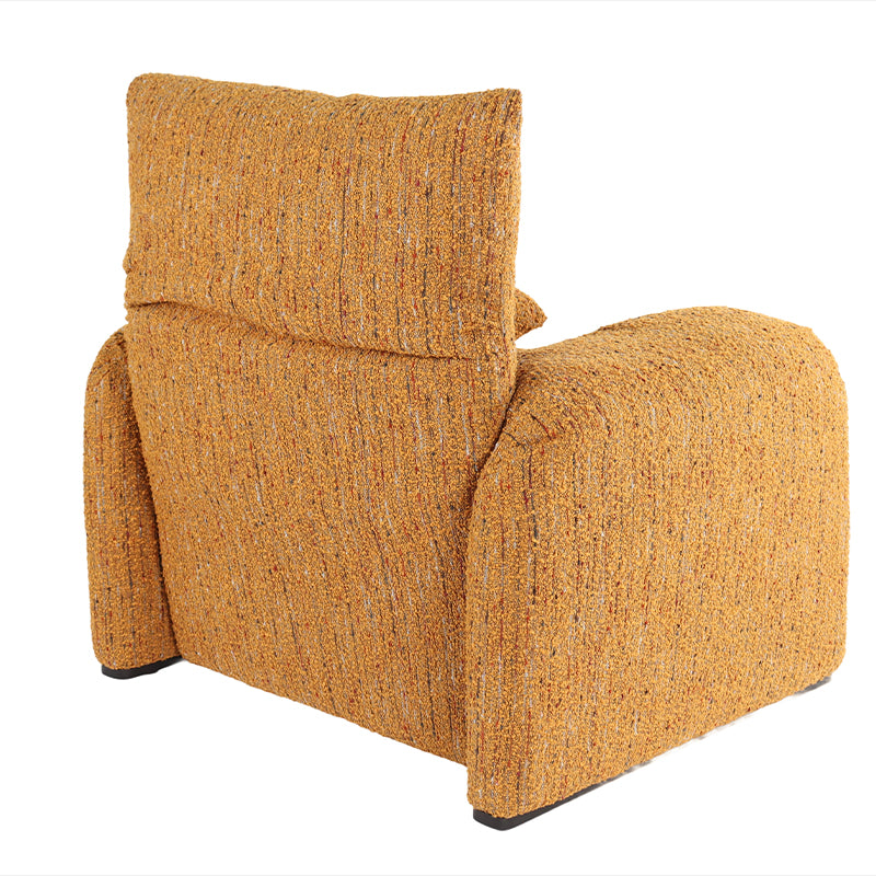 Warm Yellow Textured Chair: Rear View, Max Back Height
